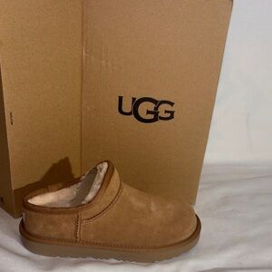 UGG Chestnut Suede Slip-Ons